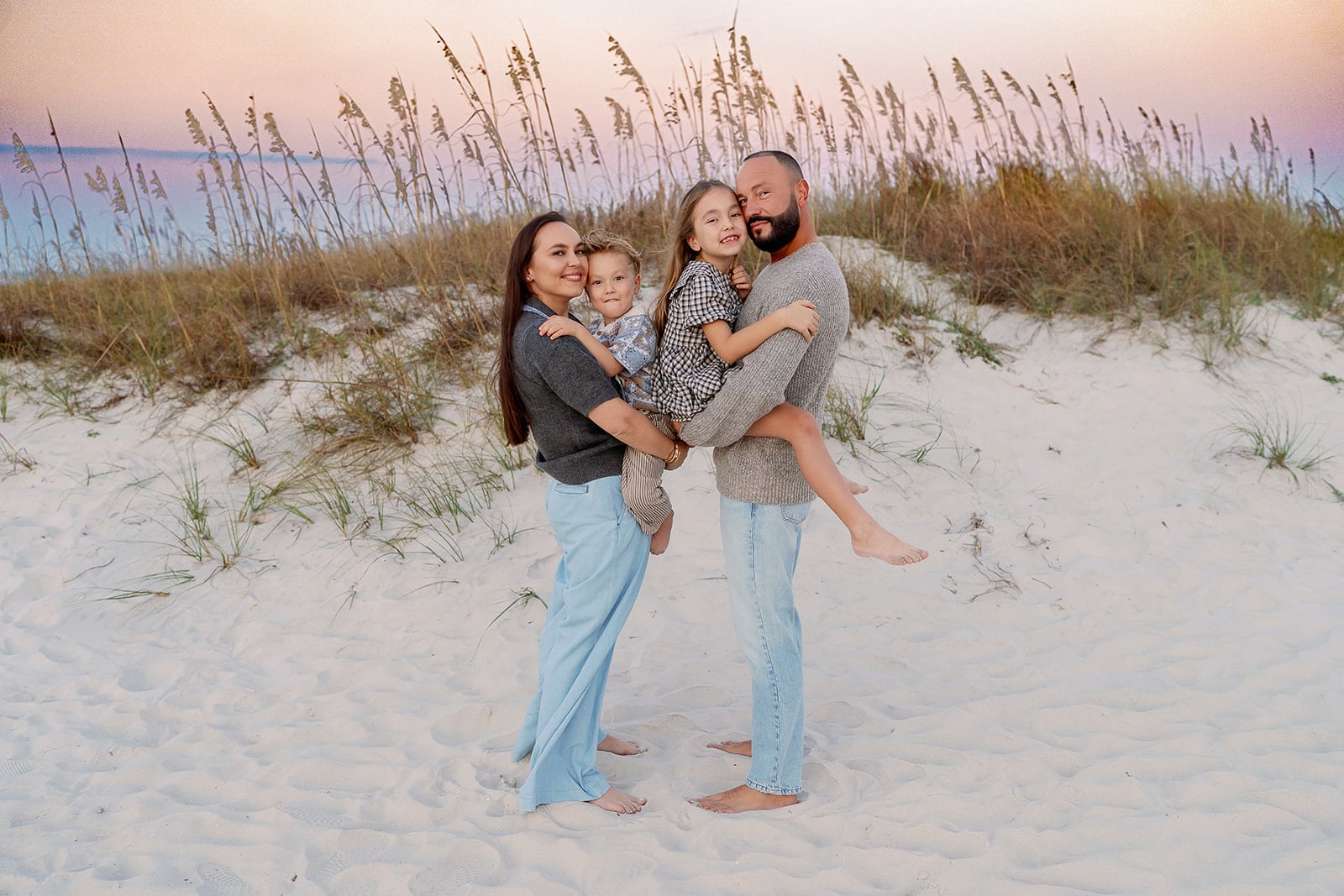 Lyutikova family, Dauphin Island