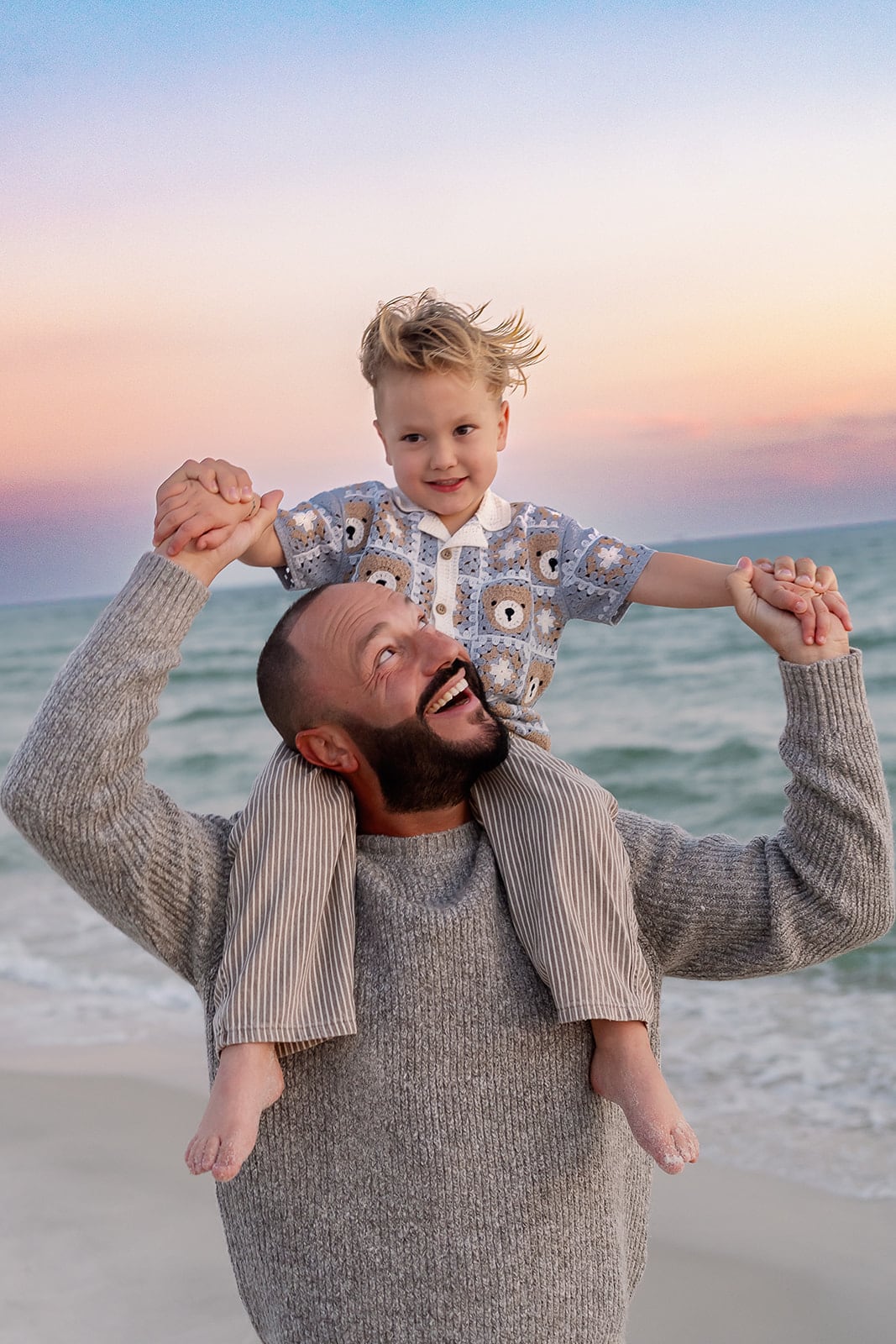 Lyutikova family, Dauphin Island