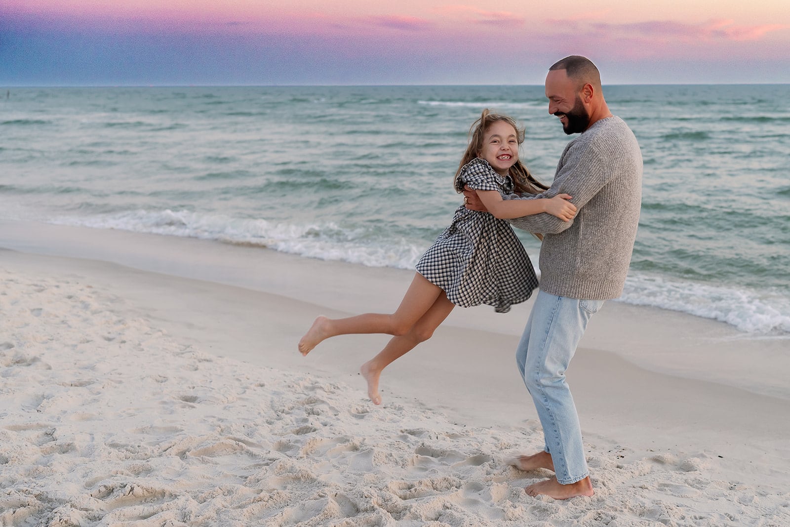 Lyutikova family, Dauphin Island