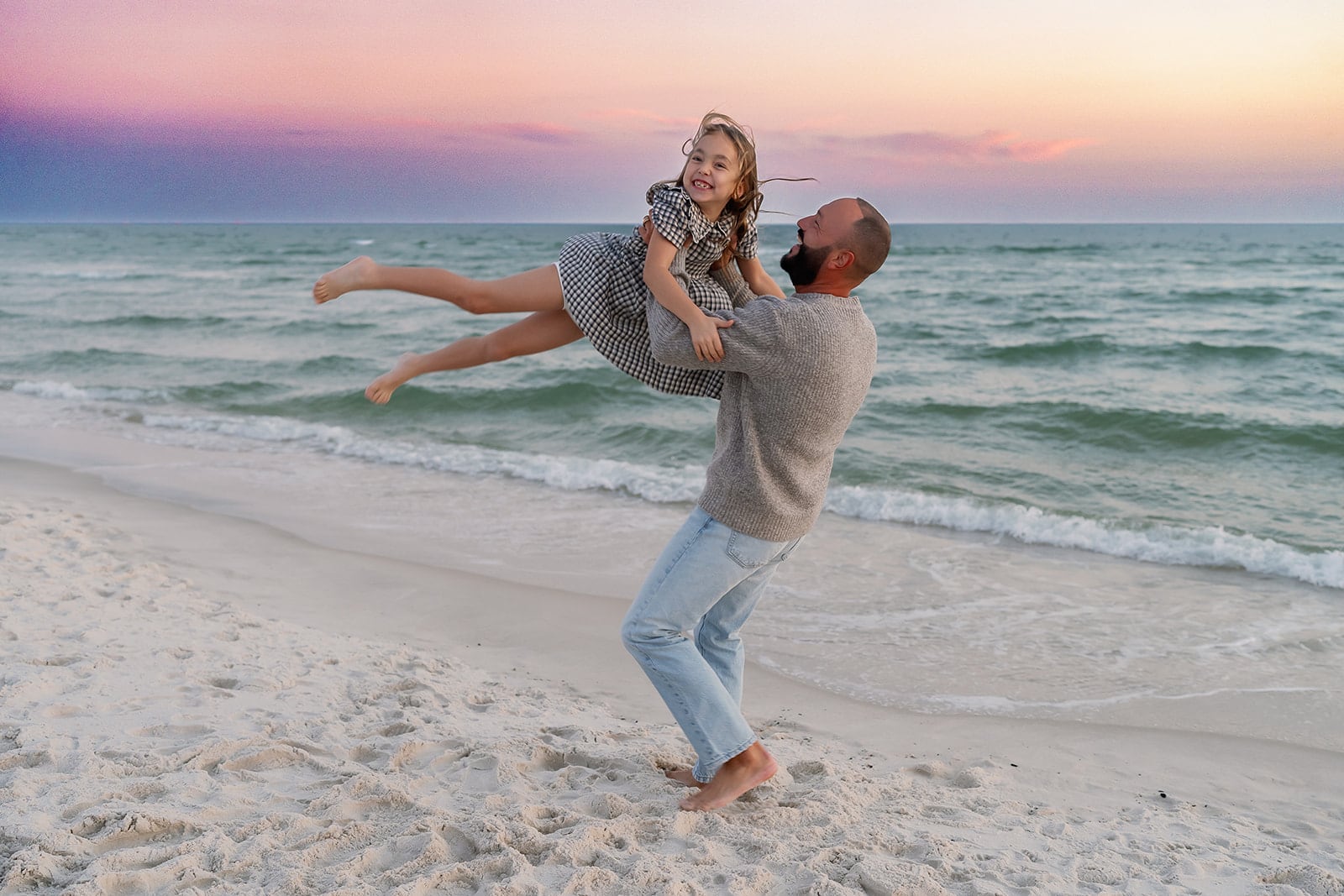 Lyutikova family, Dauphin Island