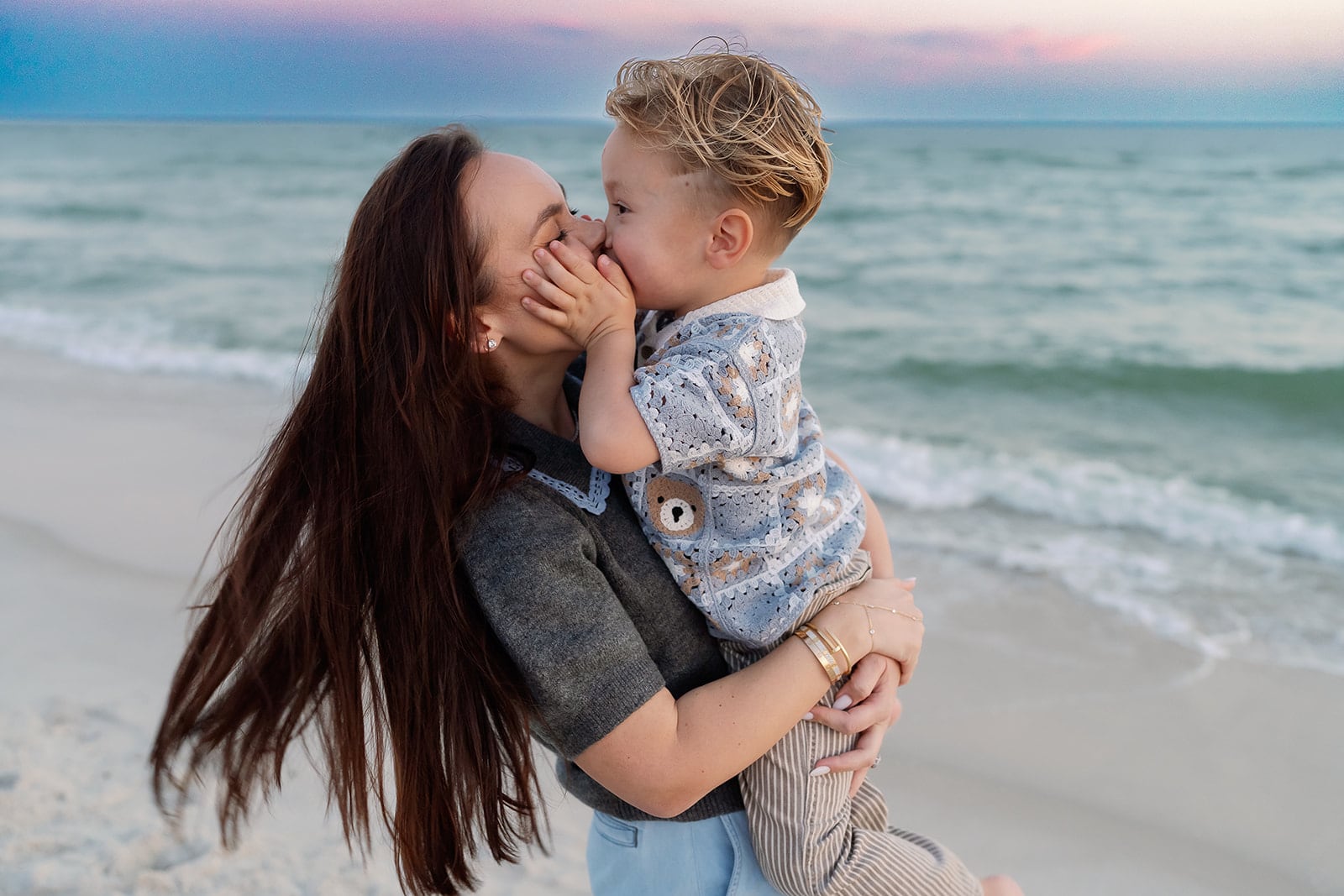 Lyutikova family, Dauphin Island