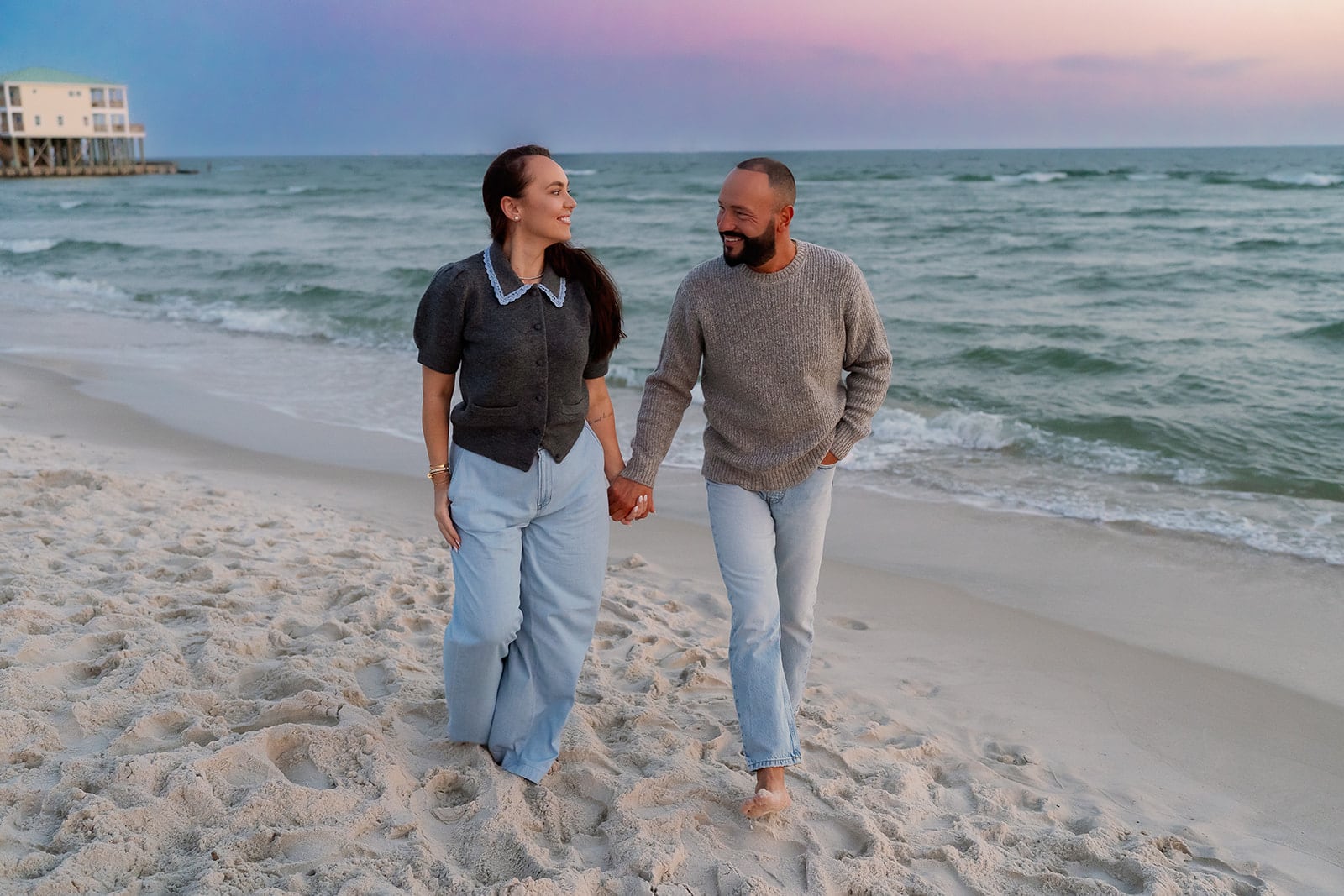 Lyutikova family, Dauphin Island