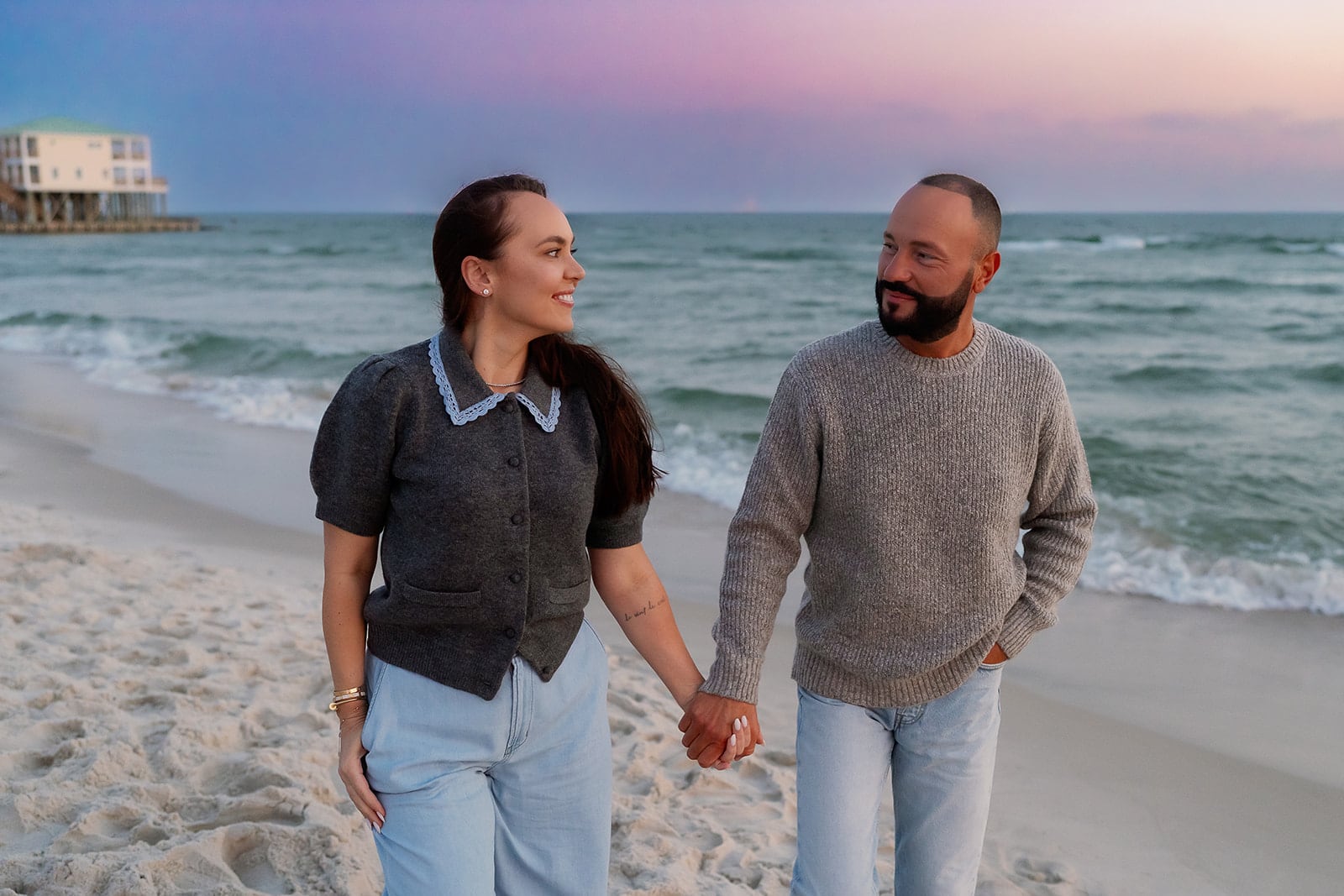 Lyutikova family, Dauphin Island