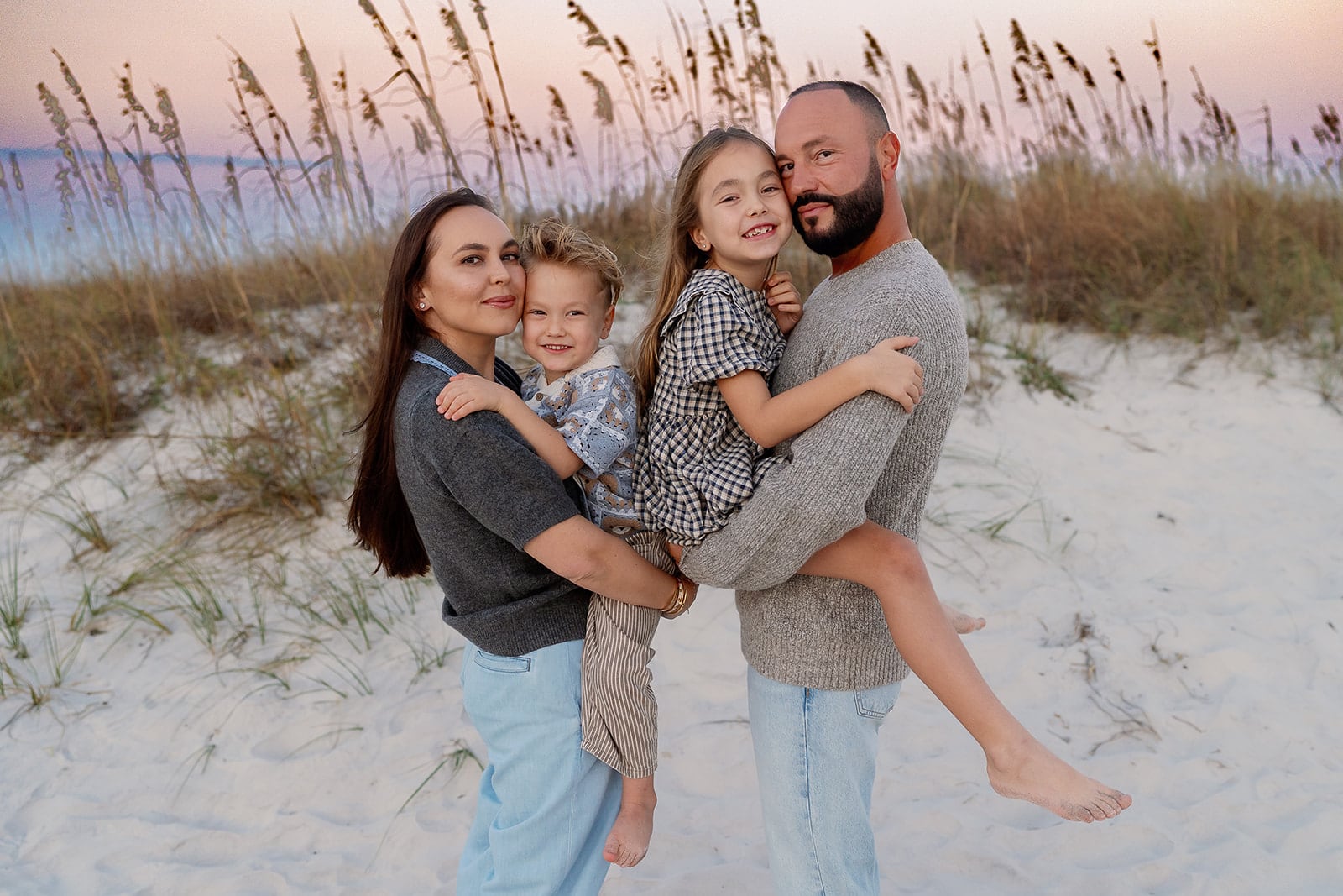 Lyutikova family, Dauphin Island