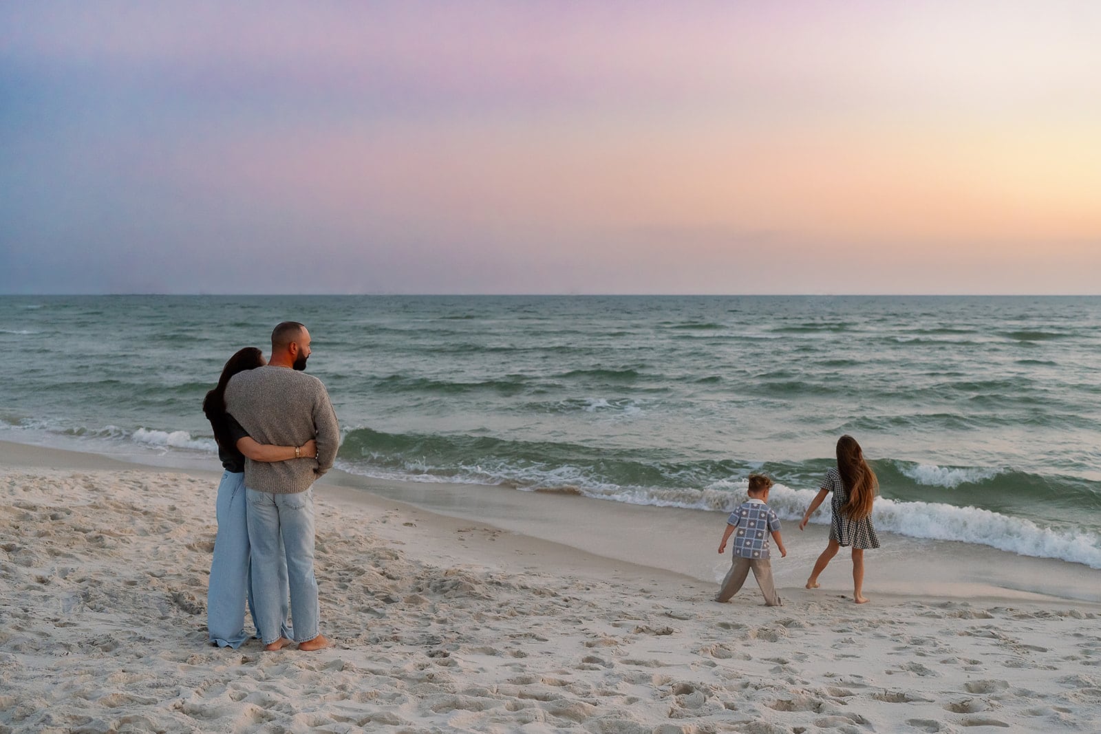 Lyutikova family, Dauphin Island