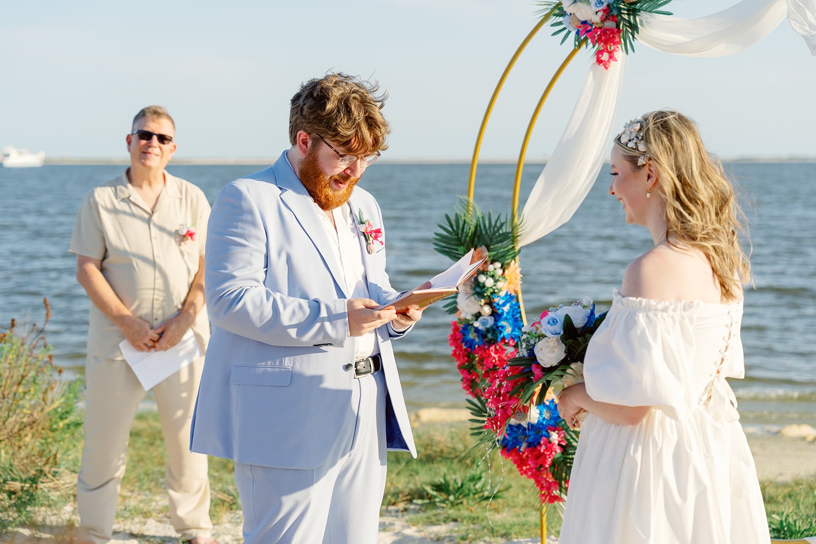 McGruder wedding, Dauphin Island