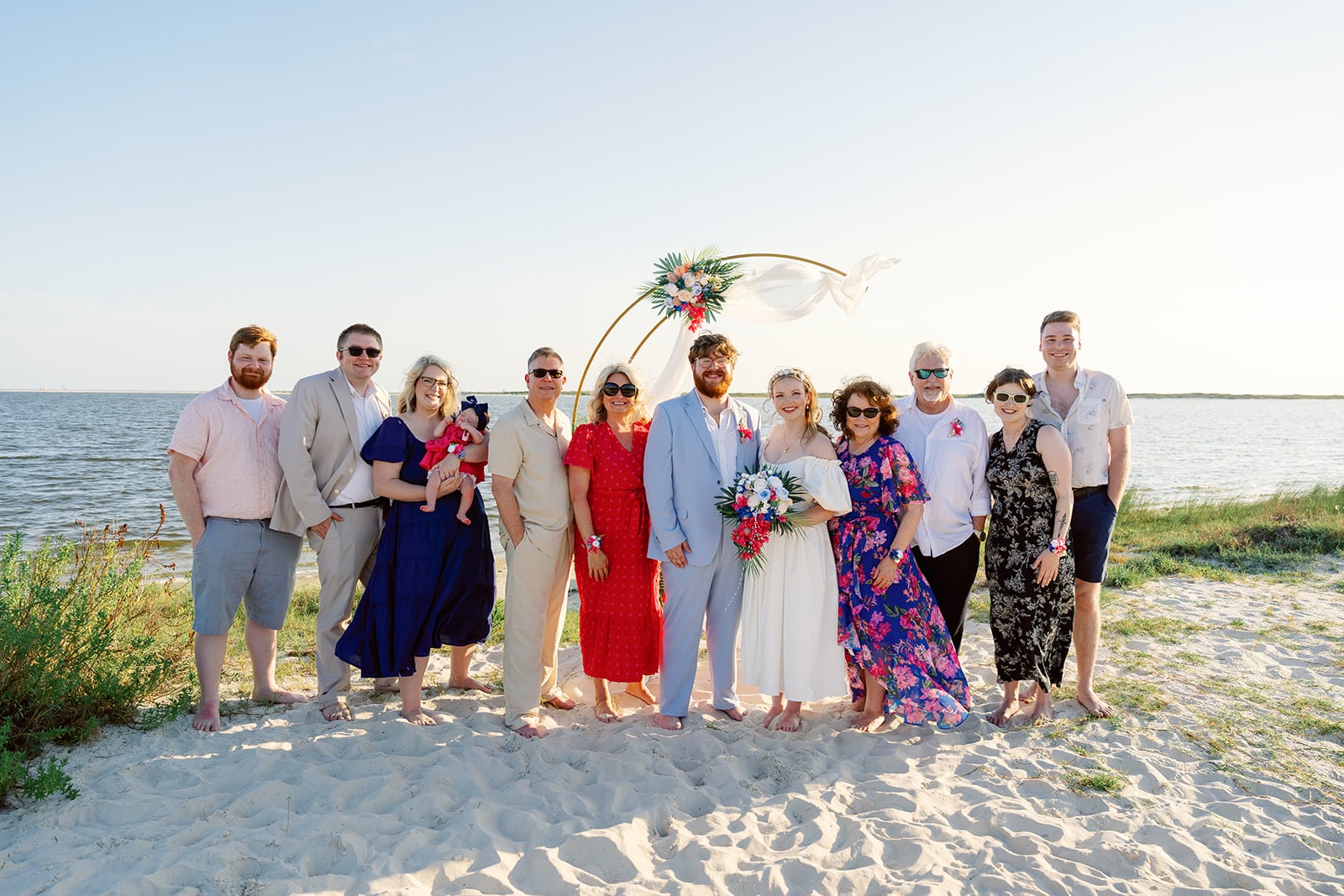 McGruder wedding, Dauphin Island