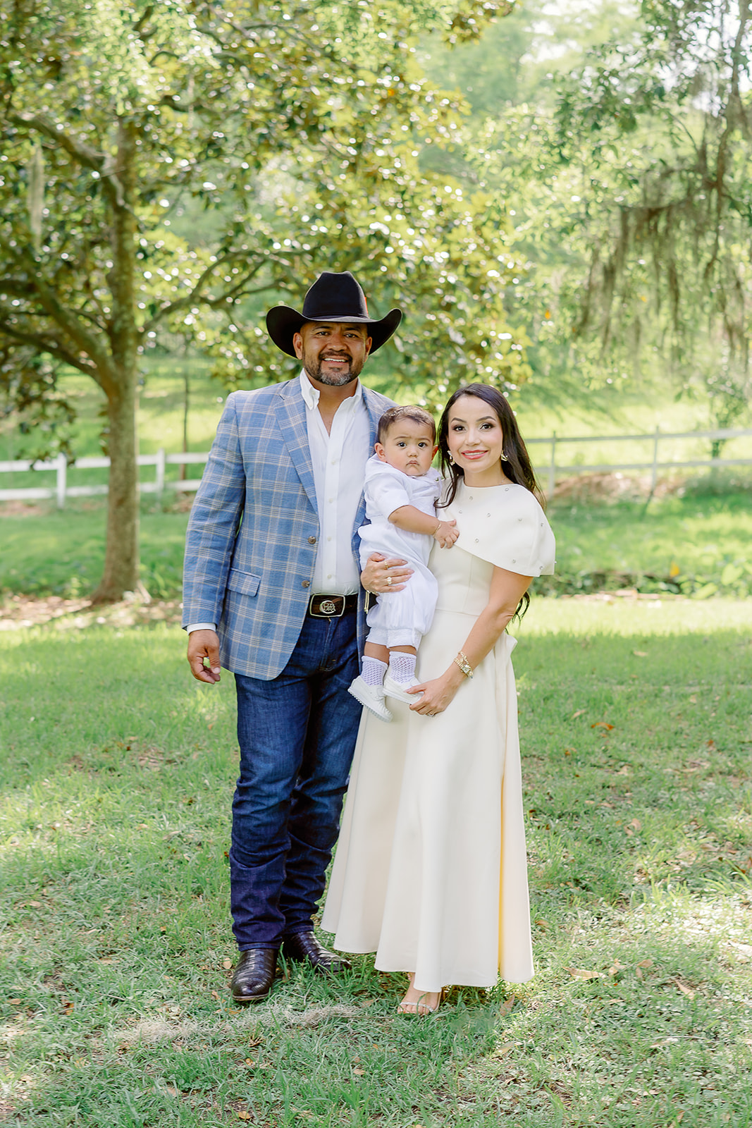 Trevino baptism at Sacred Heart Church in Pascagoula and The Old Place in Gautier