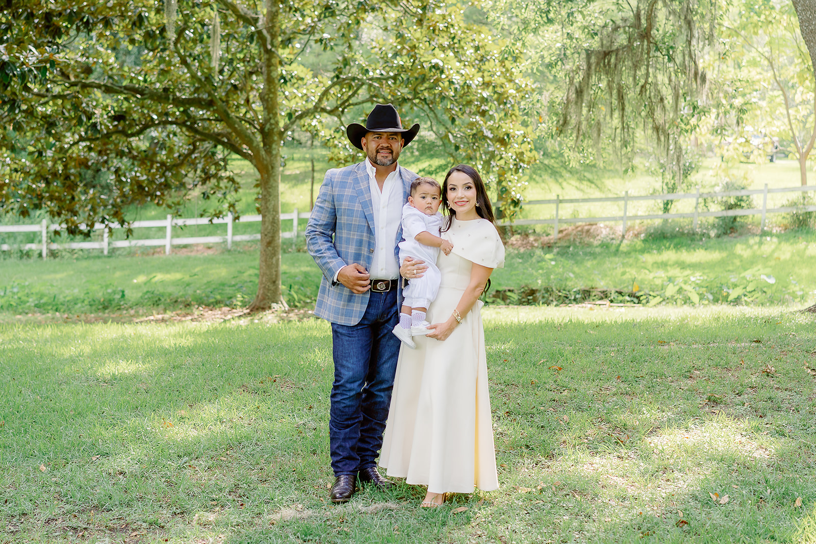 Trevino baptism at Sacred Heart Church in Pascagoula and The Old Place in Gautier