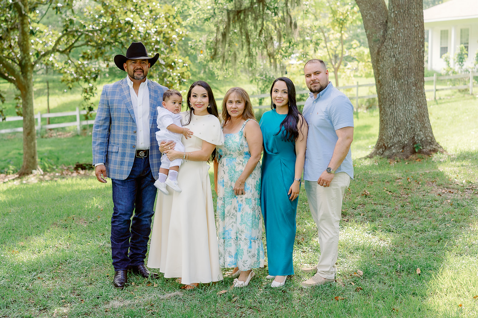 Trevino baptism at Sacred Heart Church in Pascagoula and The Old Place in Gautier