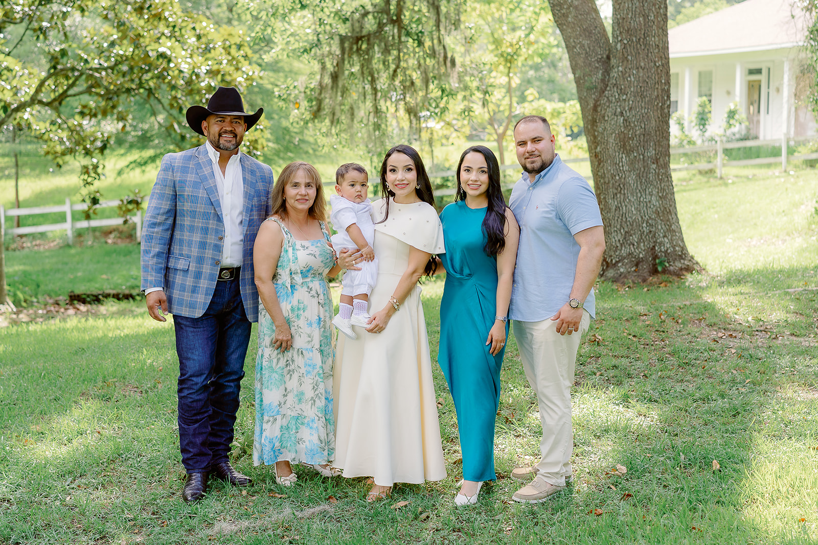 Trevino baptism at Sacred Heart Church in Pascagoula and The Old Place in Gautier