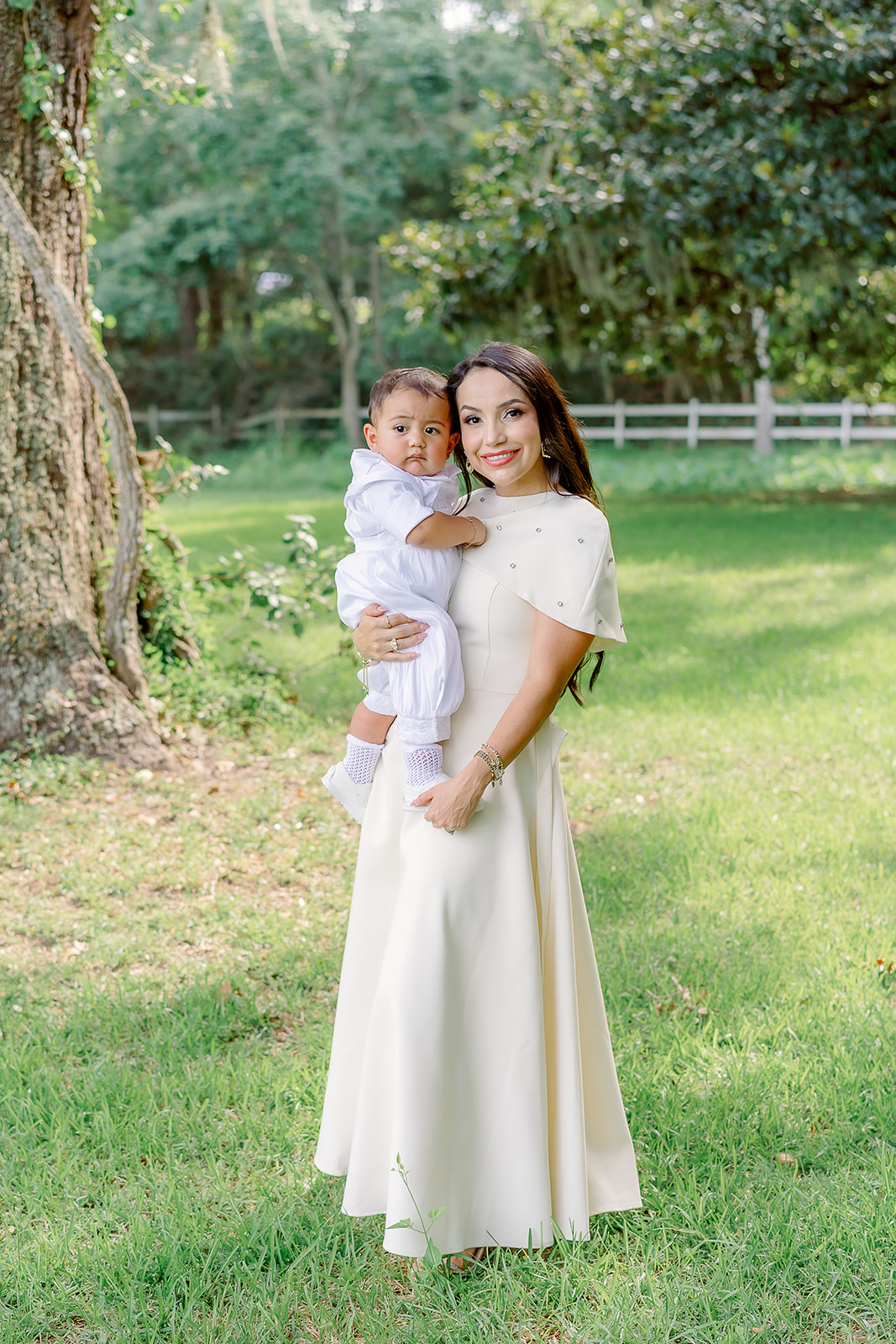 Trevino baptism at Sacred Heart Church in Pascagoula and The Old Place in Gautier