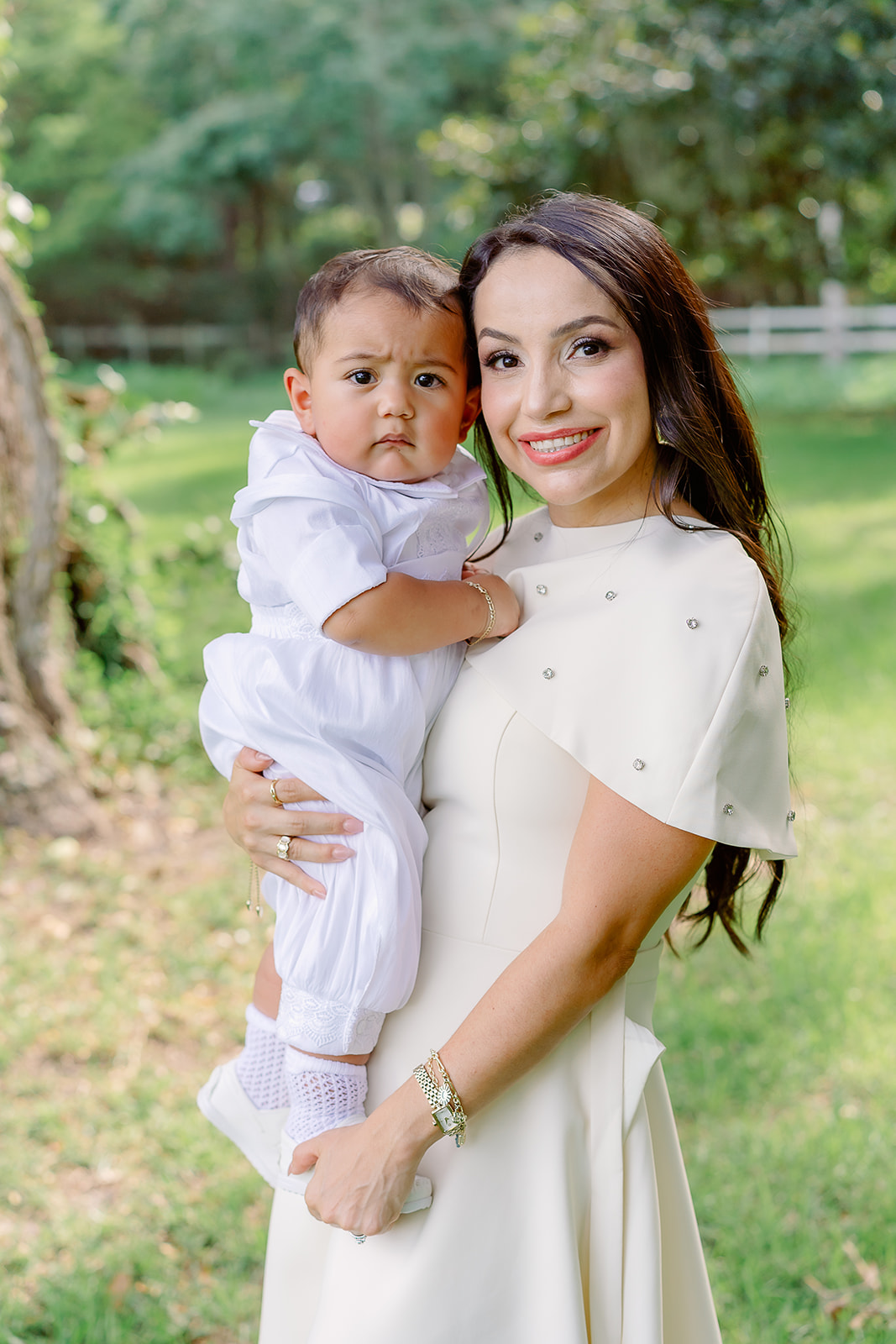 Trevino baptism at Sacred Heart Church in Pascagoula and The Old Place in Gautier