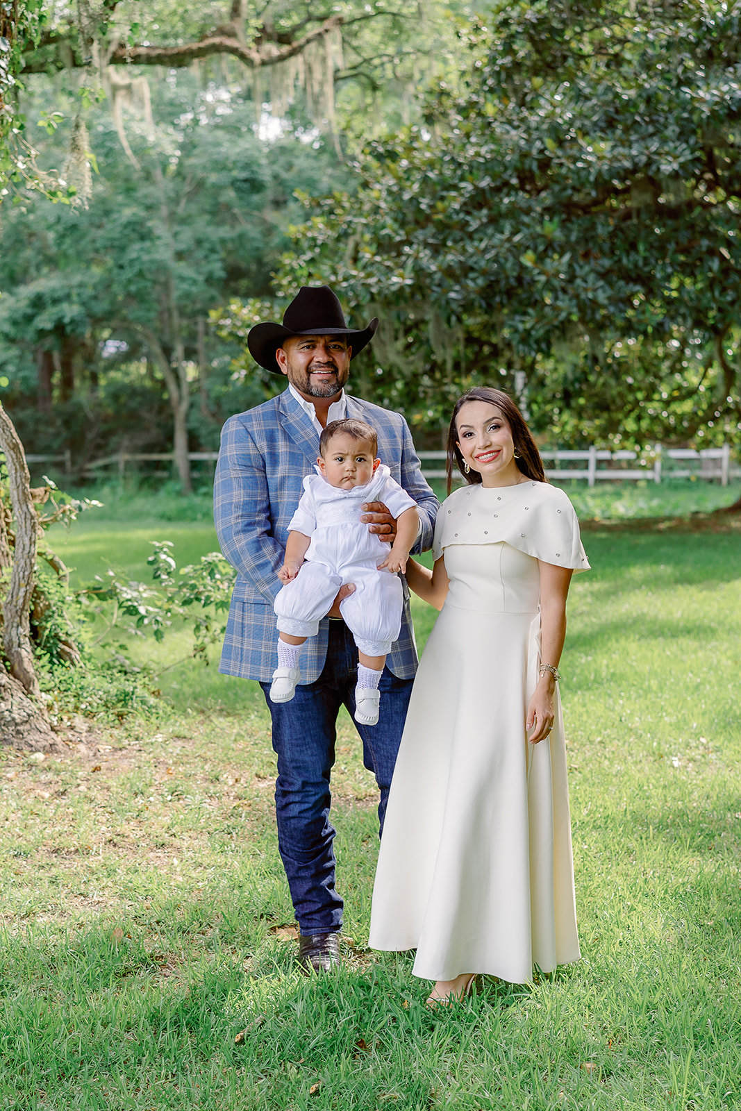 Trevino baptism at Sacred Heart Church in Pascagoula and The Old Place in Gautier
