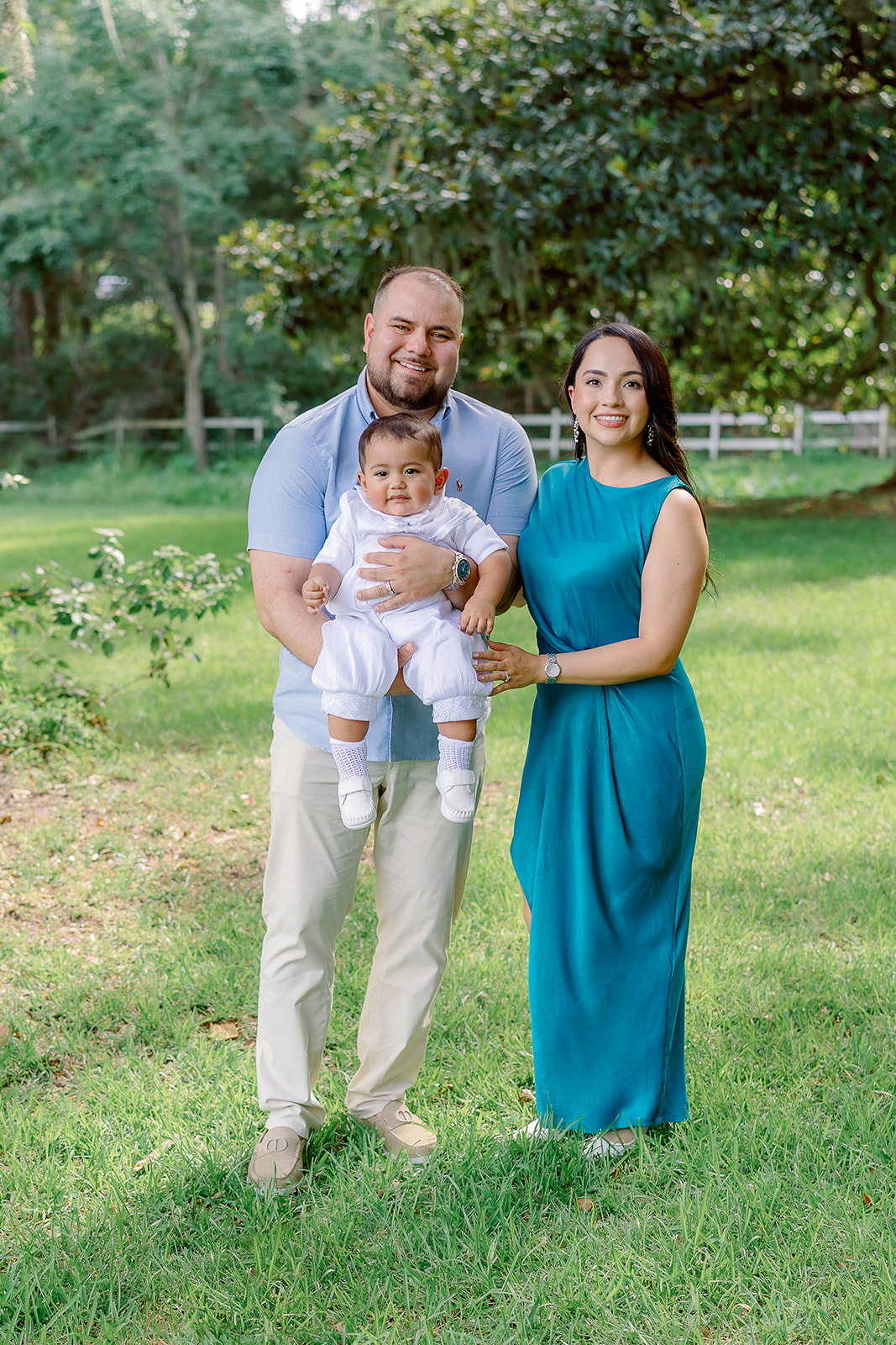 Trevino baptism at Sacred Heart Church in Pascagoula and The Old Place in Gautier