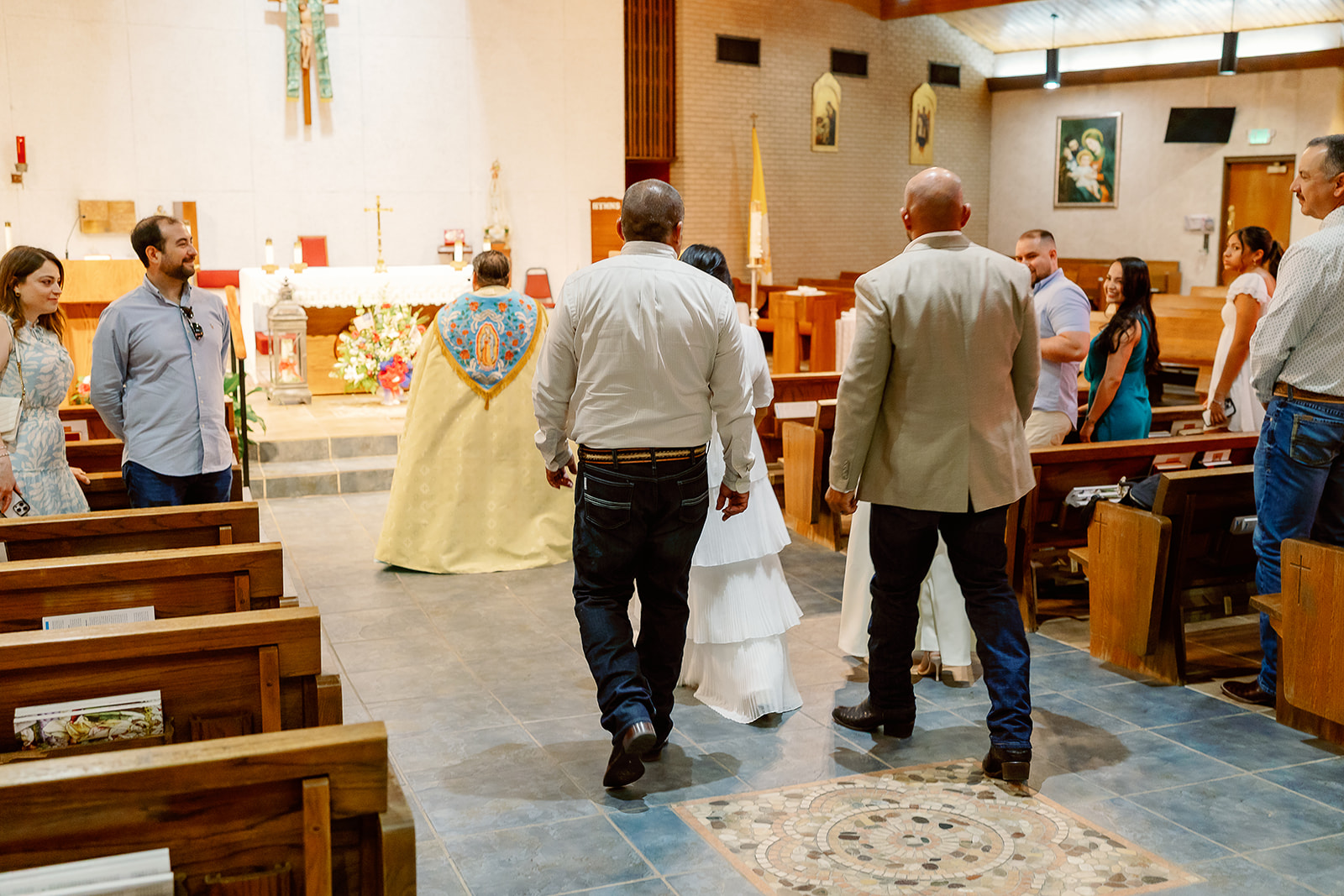 Trevino baptism at Sacred Heart Church in Pascagoula and The Old Place in Gautier