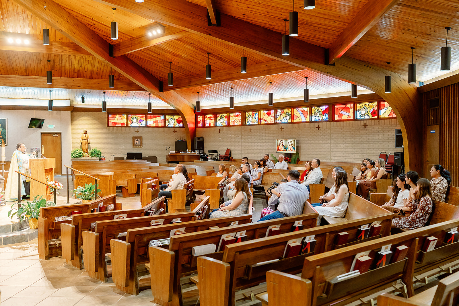Trevino baptism at Sacred Heart Church in Pascagoula and The Old Place in Gautier